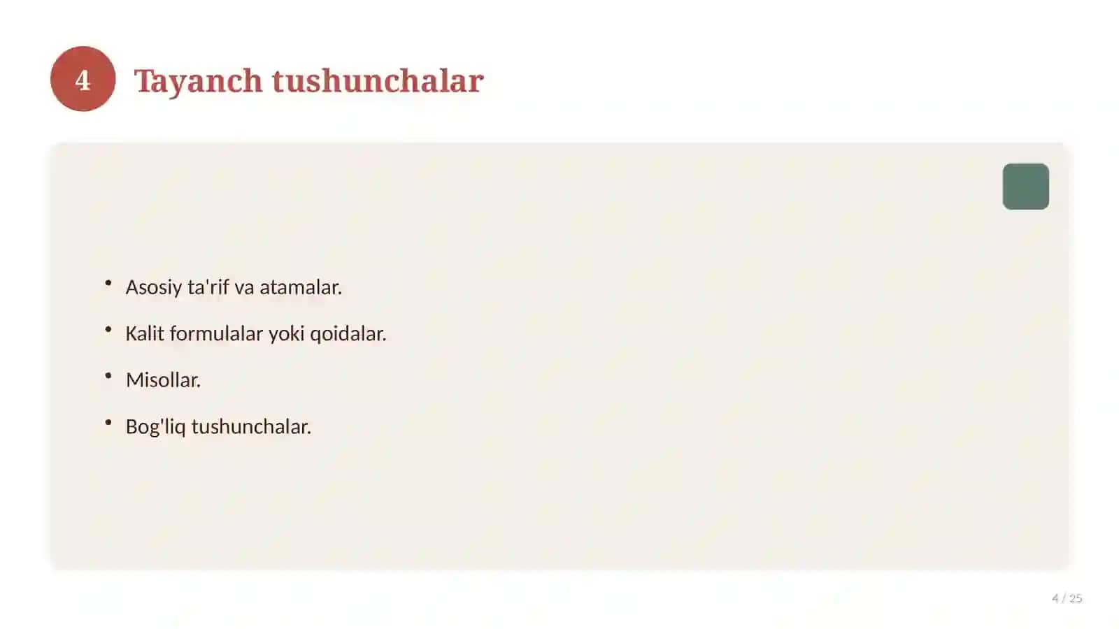 Kimyo fanidan 9-sinf uchun ochiq dars ishlanmasi 4
