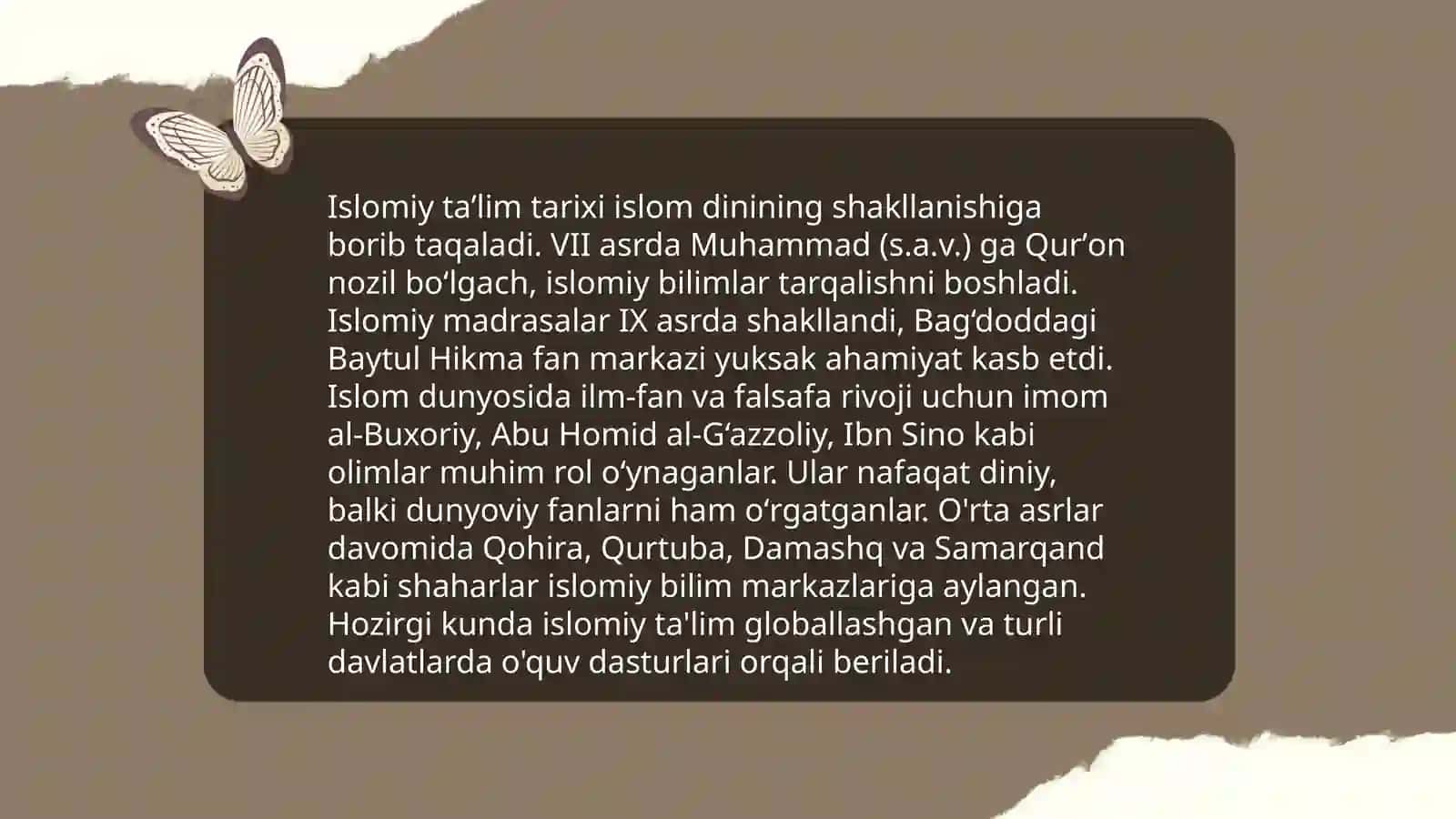 Oʻrta asrlarda taʼlim va tarbiya rivoji 4