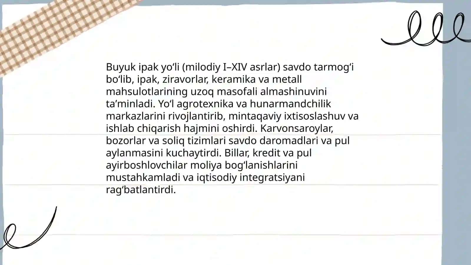 Buyuk ipak yo'li va uning insoniyat tarixidagi o'rni 4