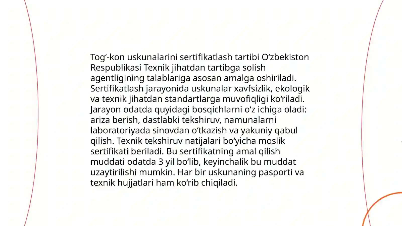 Tog' konchilik sohasida qo'llaniladigan asosiy texnik reglamentlar tahlili 4