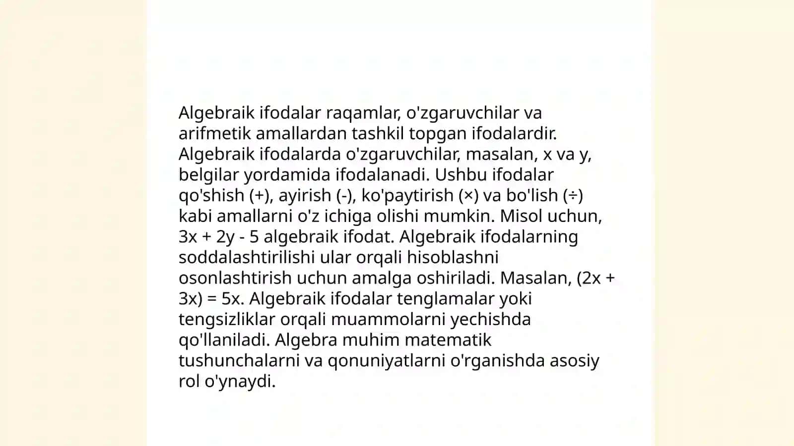 TIMSS xalqaro dasturida matematika va tabiiy fanlar yo'nalishlaridagi topshiriqlar 4
