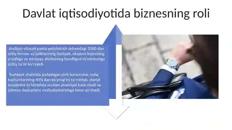 Davlat iqtisodiyotida biznesning ahamiyati 4