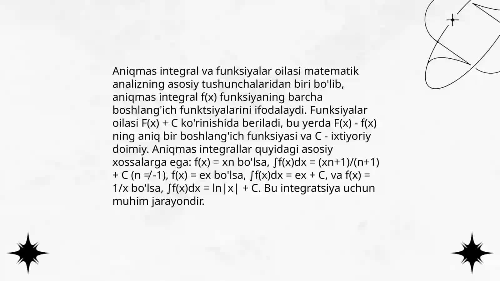 Aniqmas integral va uning tadbiqlariga oid kasbiy konteksdagi masalalar 4