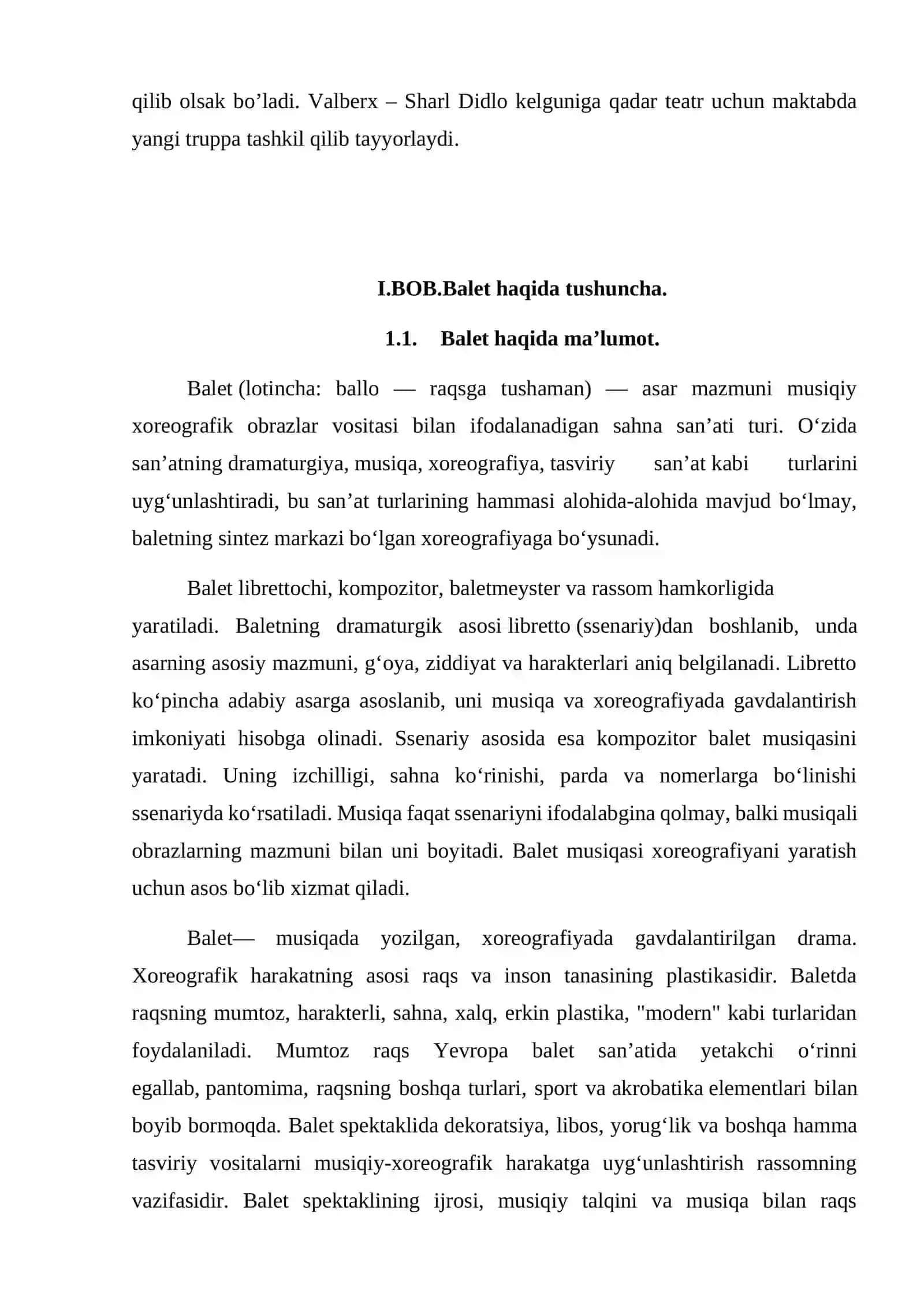 Balet haqida tushuncha 4
