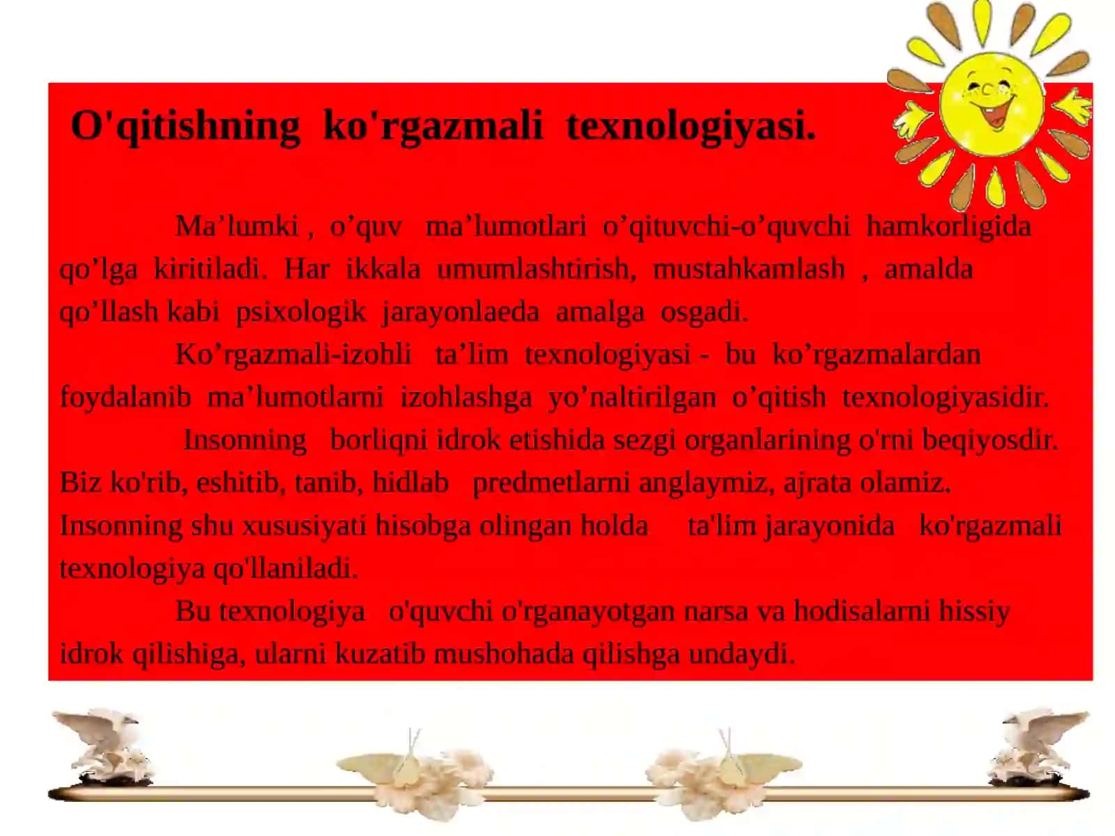 Ta’lim jarayonining umumlashgan pedagogik texnologiyalari 4
