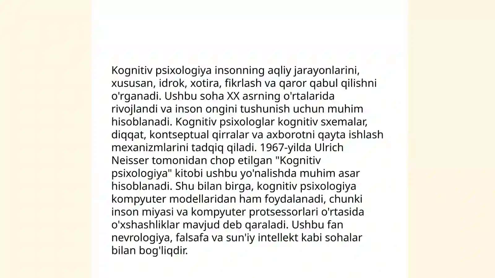 Psixologiya fanining sohalari 4