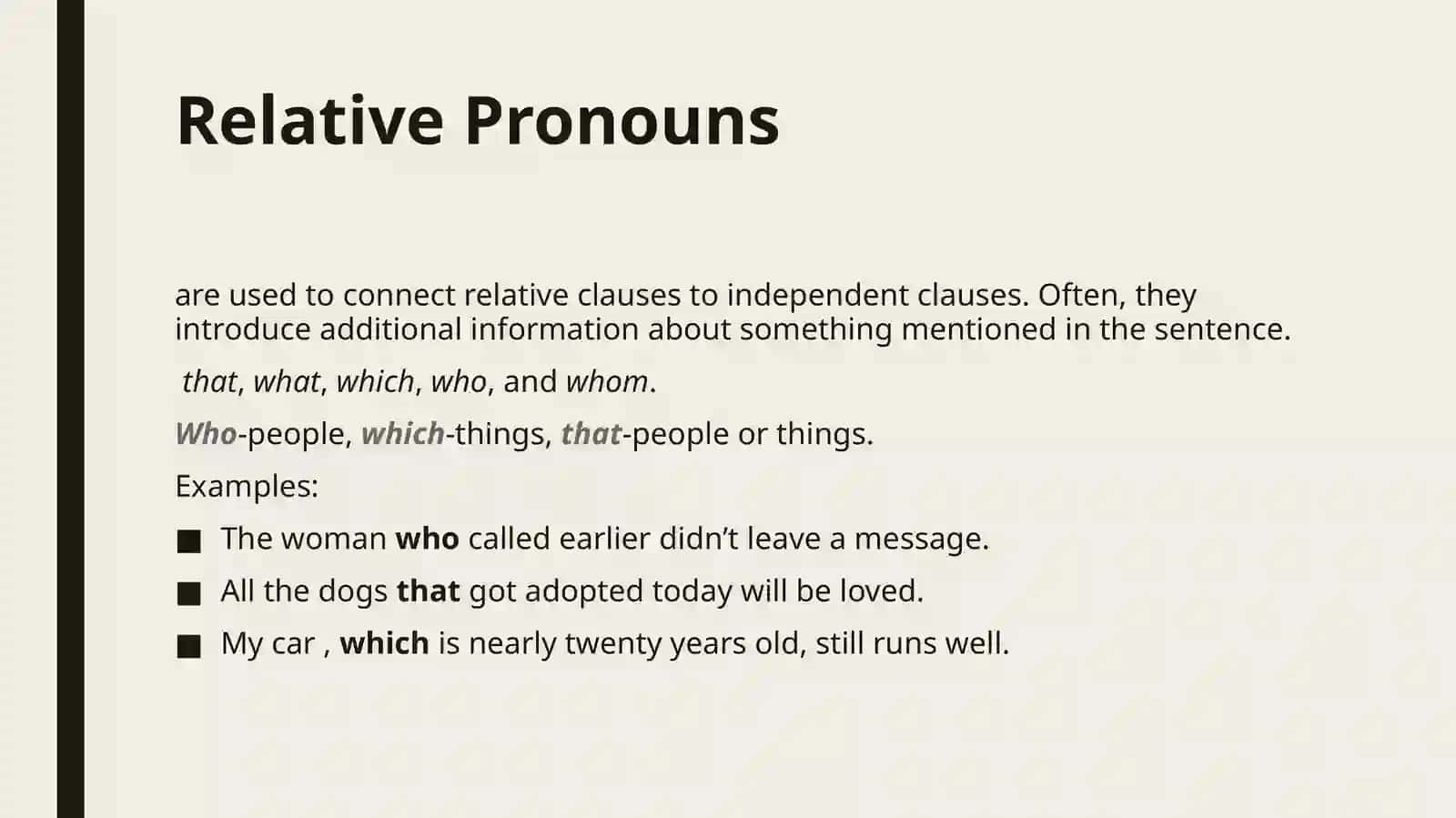 The pronoun 4