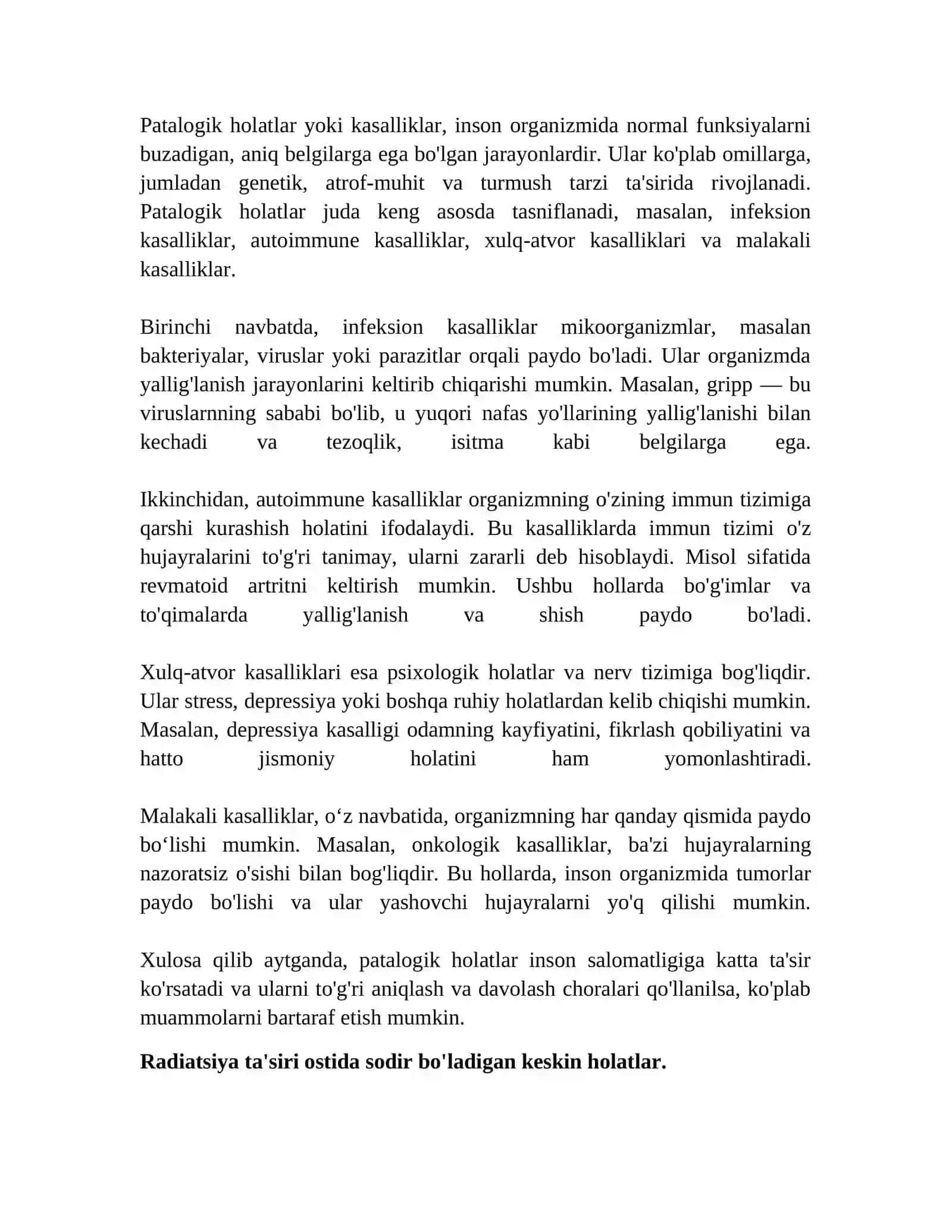 Insonlarning patalogik holatlarida radiatsiyaning tasiri 4
