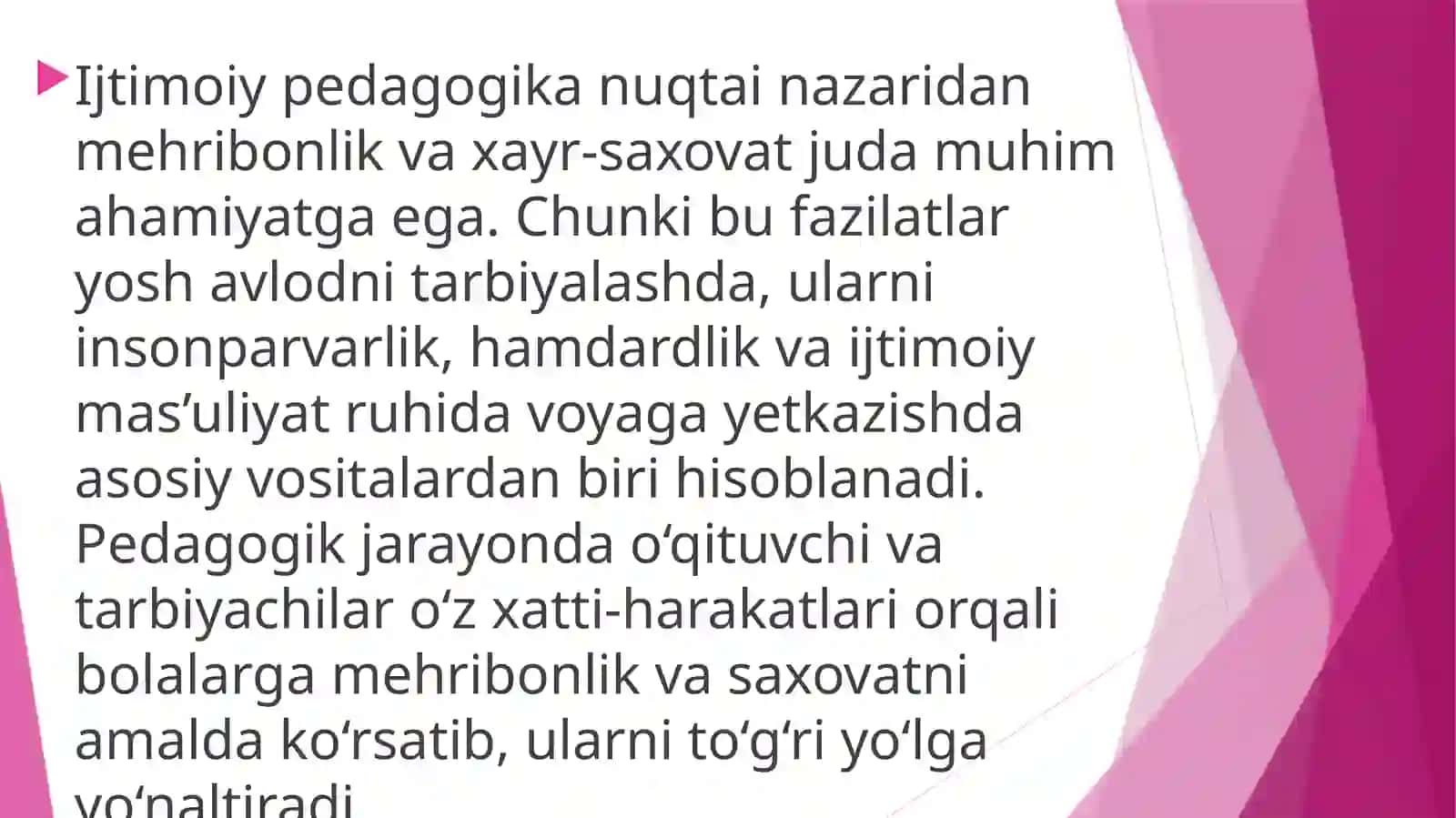 Mehribonlik va xayr-saxovat 4