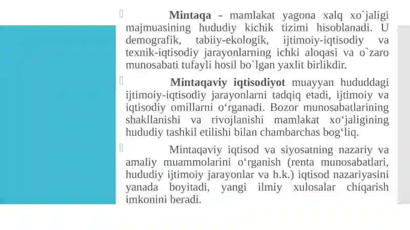 Davlatning mintaqaviy-siyosati va xududlar rivojlanishining istiqbollari 4