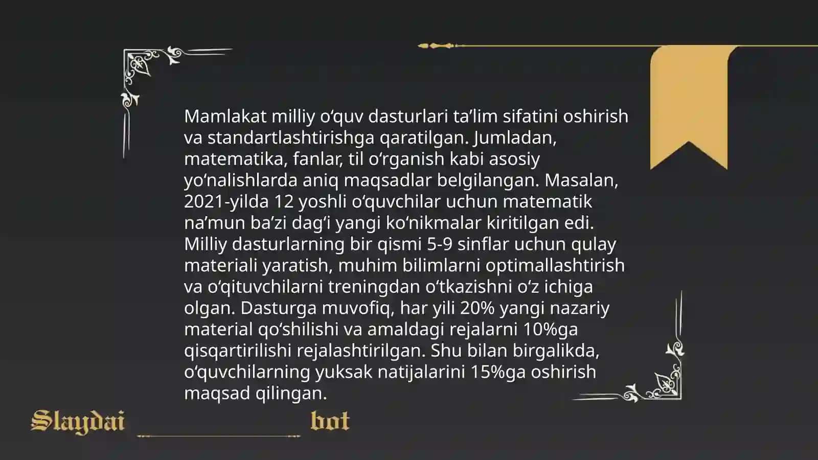 Mamlakatning tarbiyaviy tizimi uning mustaqillik,milliy taraqqiyot yo‘li 4