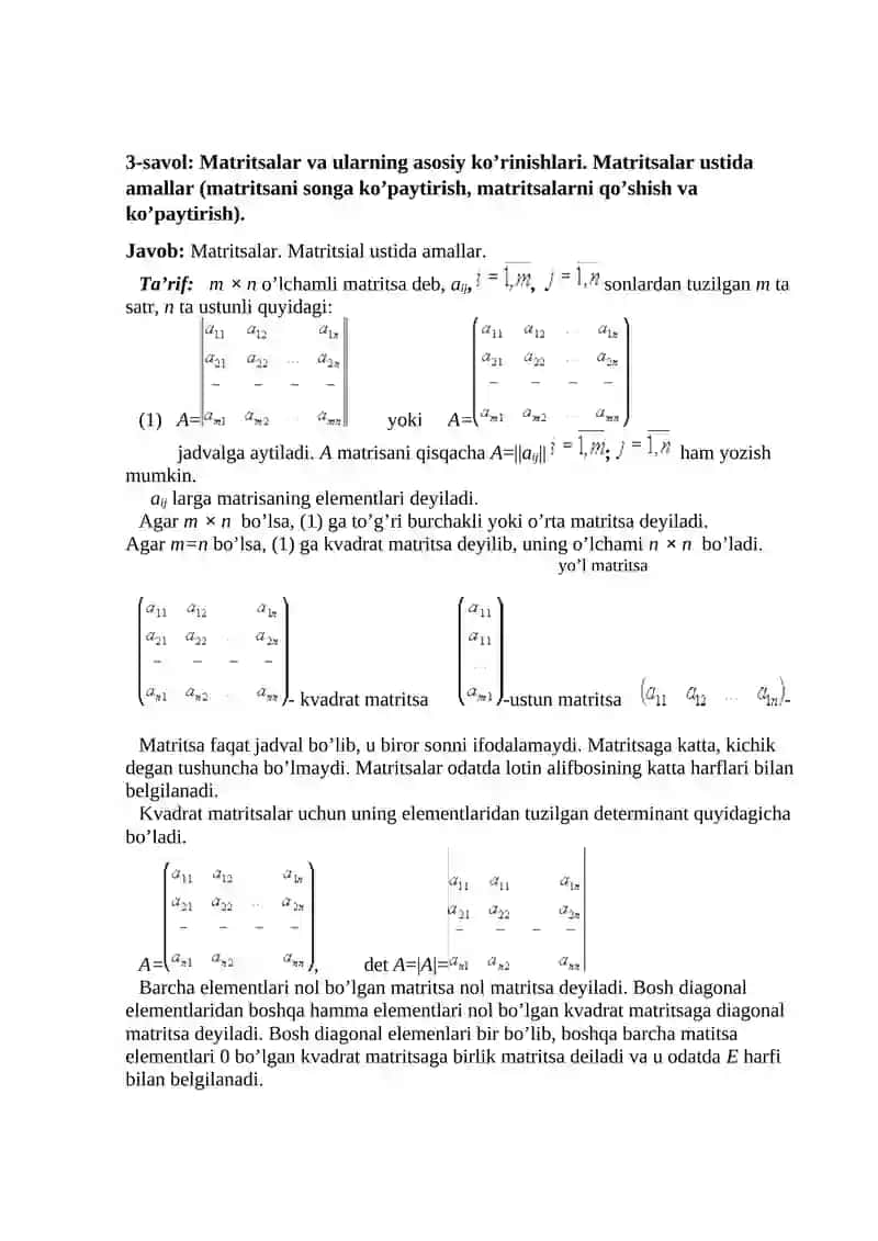 Determinantlar 4