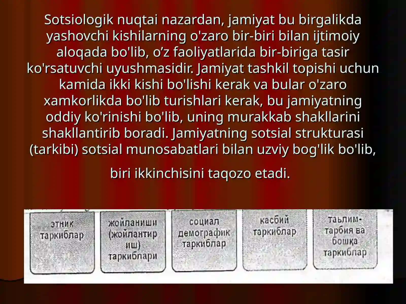 Jamiyat sotsial strukturasi stratifikasion jarayonlar 4