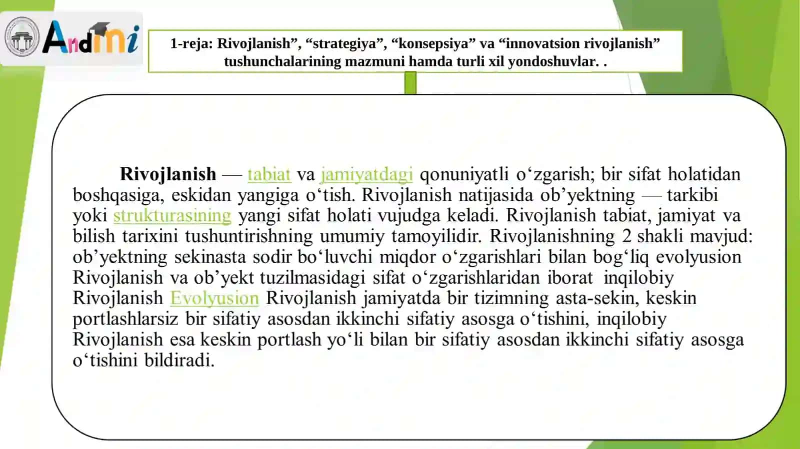 HARAKATLAR STRATEGIYASI -O‘ZBEKISTON MILLIY TARAQQIYOTI YANGI BOSQICHINING ASOSI 4