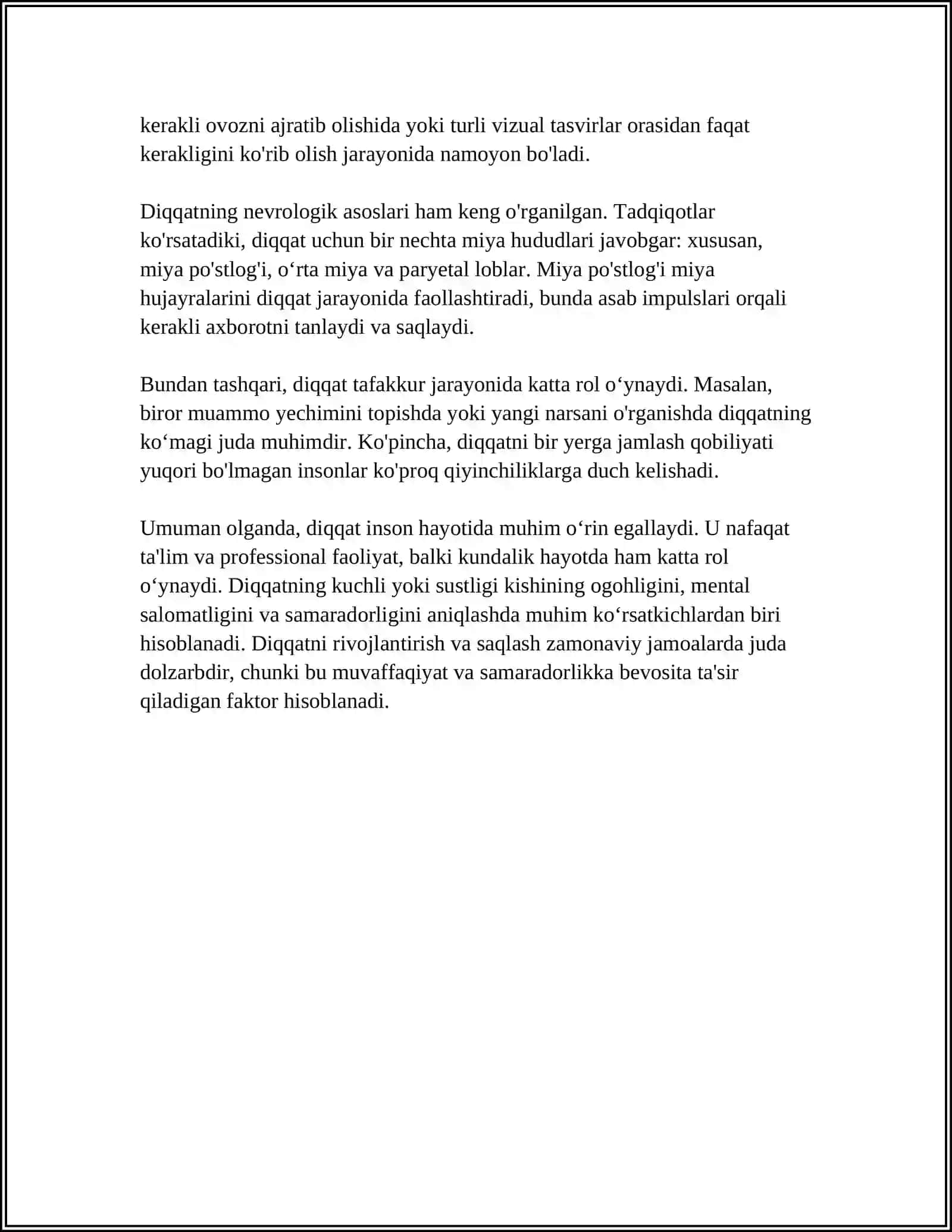 DIQQAT TURLARI VA UNING XUSUSIYATLARI 4