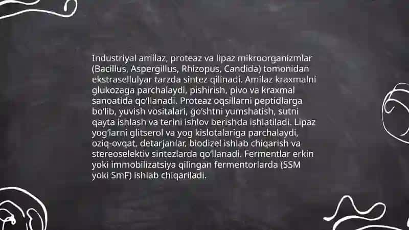 Mikroorganizmlarning hayoti faoliyatida ishlab chiqaradigan mahsulotlar 4