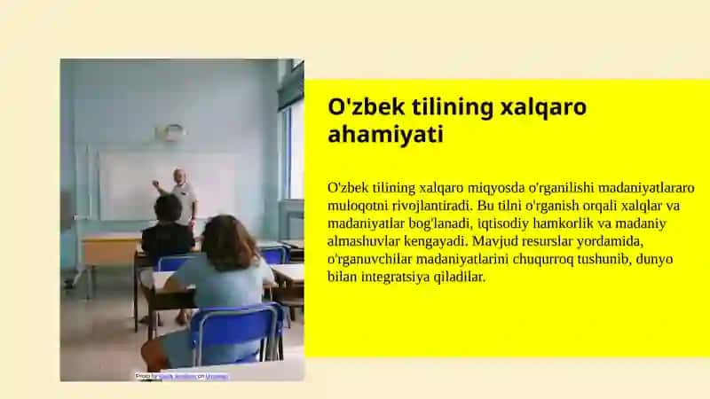 O'zbek tilining xalqaro miqyosda o'rganish 4