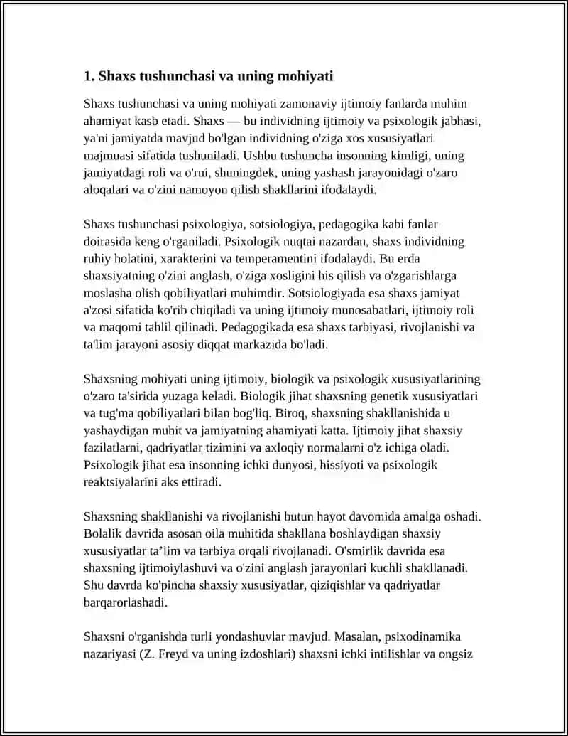 SHAXS MUOMMOSI VA FANNING METODOLOGIK DARAJALARI 4