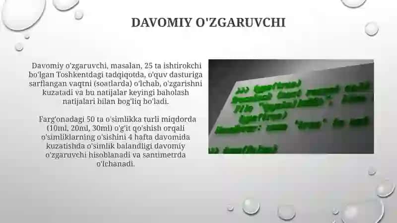 Bog'liq O'zgaruvchi 4