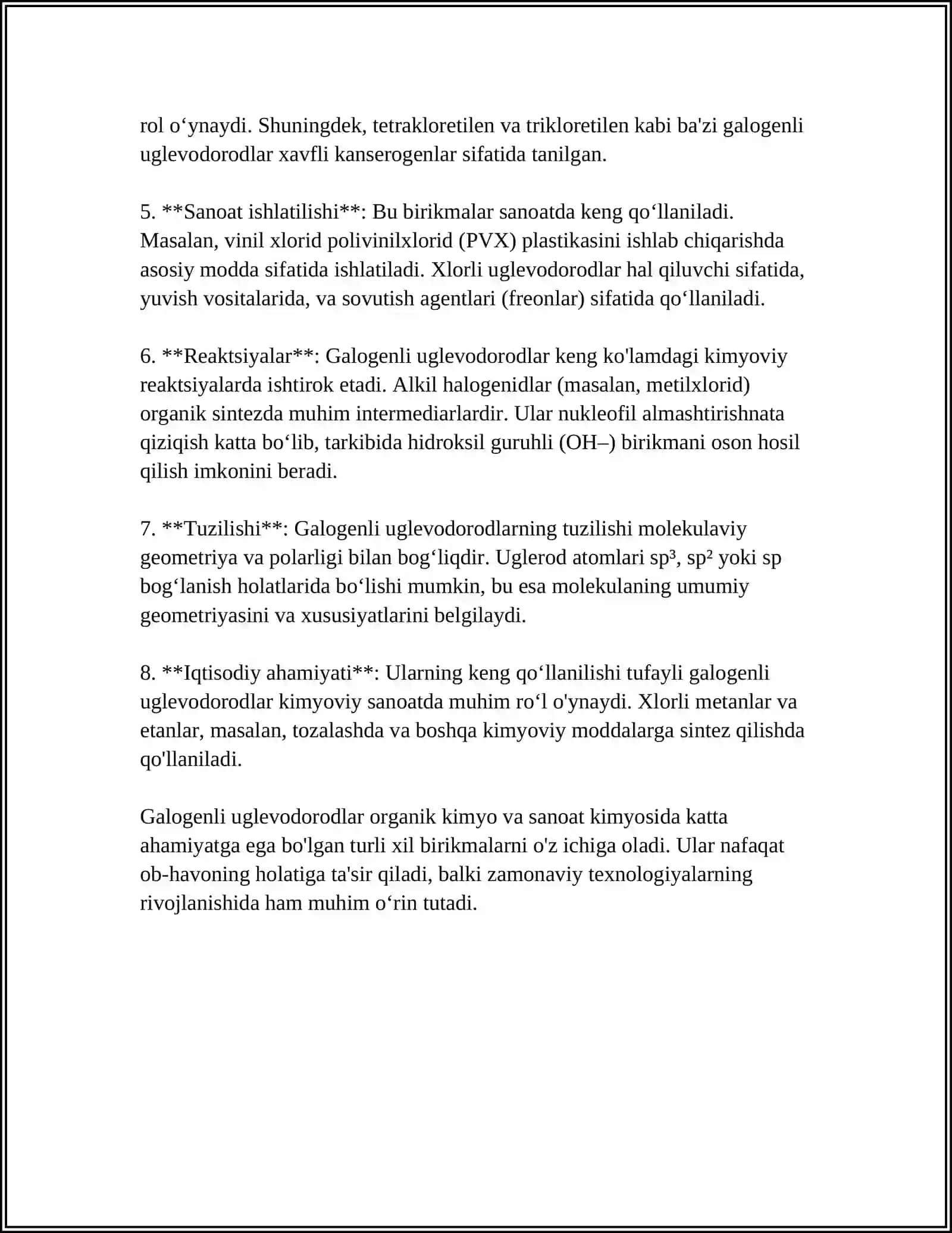 Uglevodorodlarning galogenli hosilalari 4