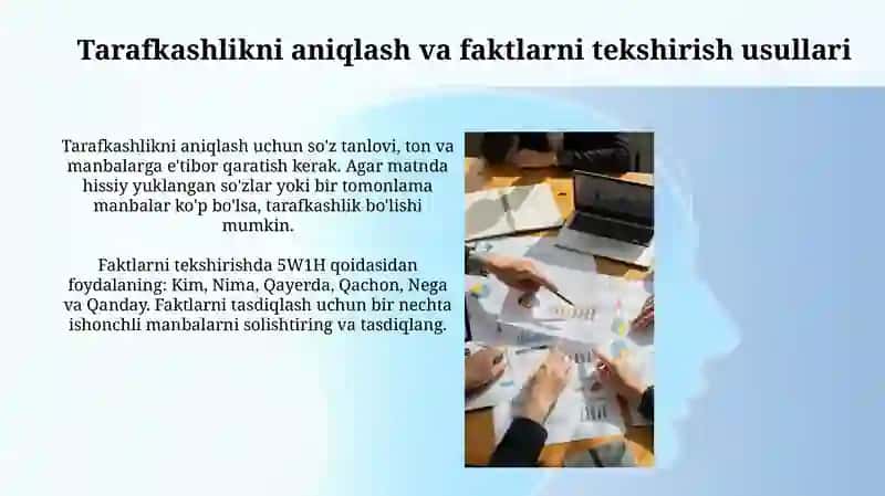 Media vositalarida axborotning tahlili va baholash 4