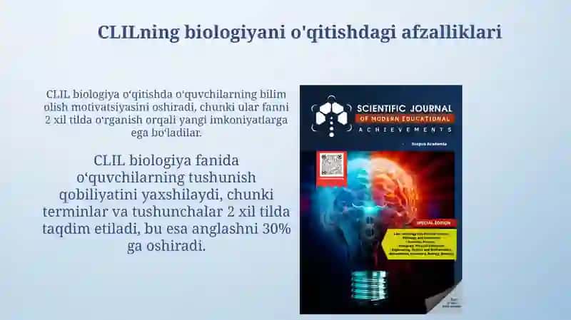 Biologiya fanlarini oʻqitishda CLIL (Content and Language Integrated Learning) yondashuvi 4