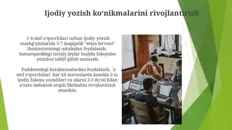 Boshlanĝich ta'limda matn ustida ishlash yuzasidan umumiy tavsiyalar 4