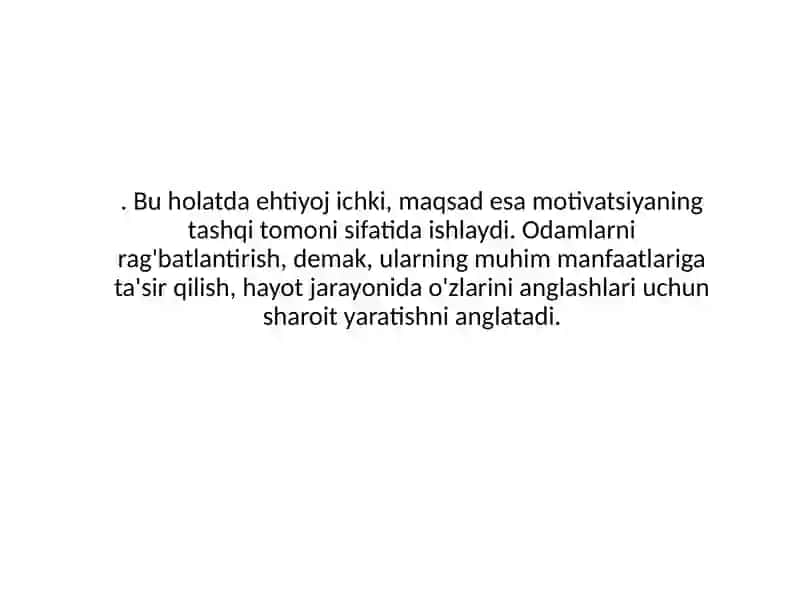 Motivatsiya Psixologik Nazariyasi 4