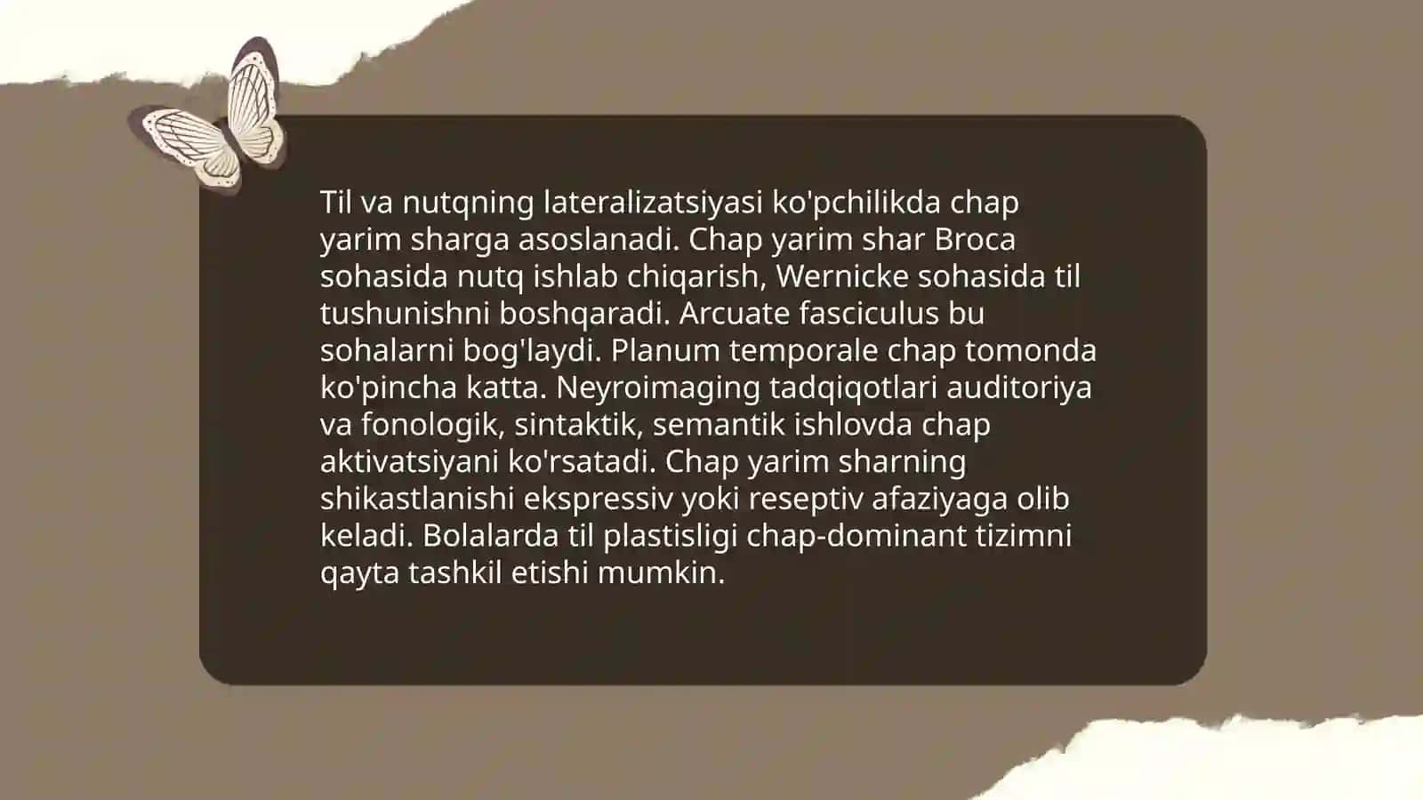 Chap va O'ng Bosh miya yarim sharlarining Funksional Farqlari 4