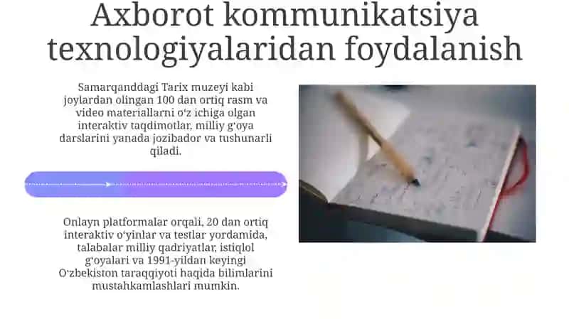 Milliy g'oya fanini o'qitishda didaktik jarayon loyihasining interfaol usullari 4