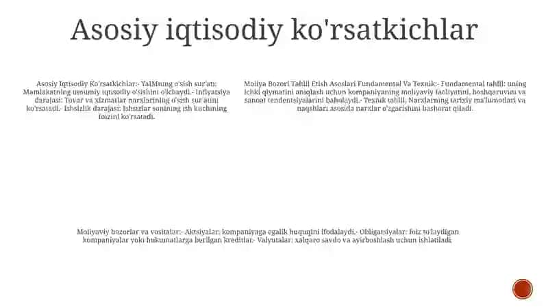 Moliya Bozori Tahlil Etish Asoslari Fundamental Va Texnik 4
