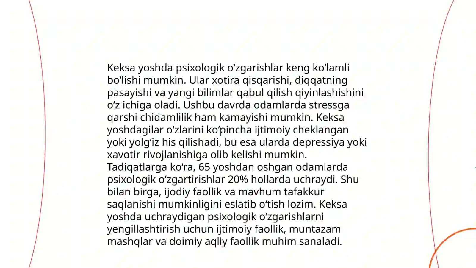 Yetuklik va keksalik davrining psixologik xususiyatlari 4