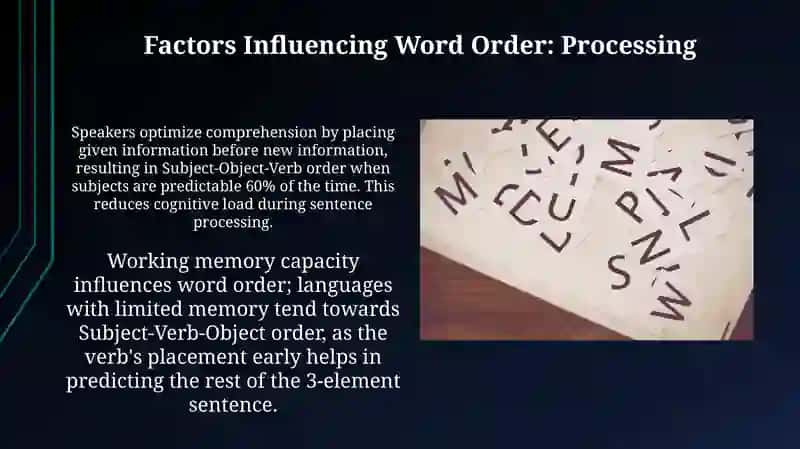 Word order typology 4