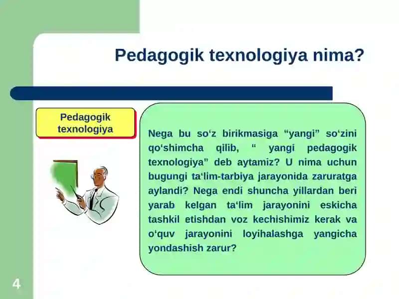 Taqdimot texnalogiyasini talim soxasida qoʻllash 4