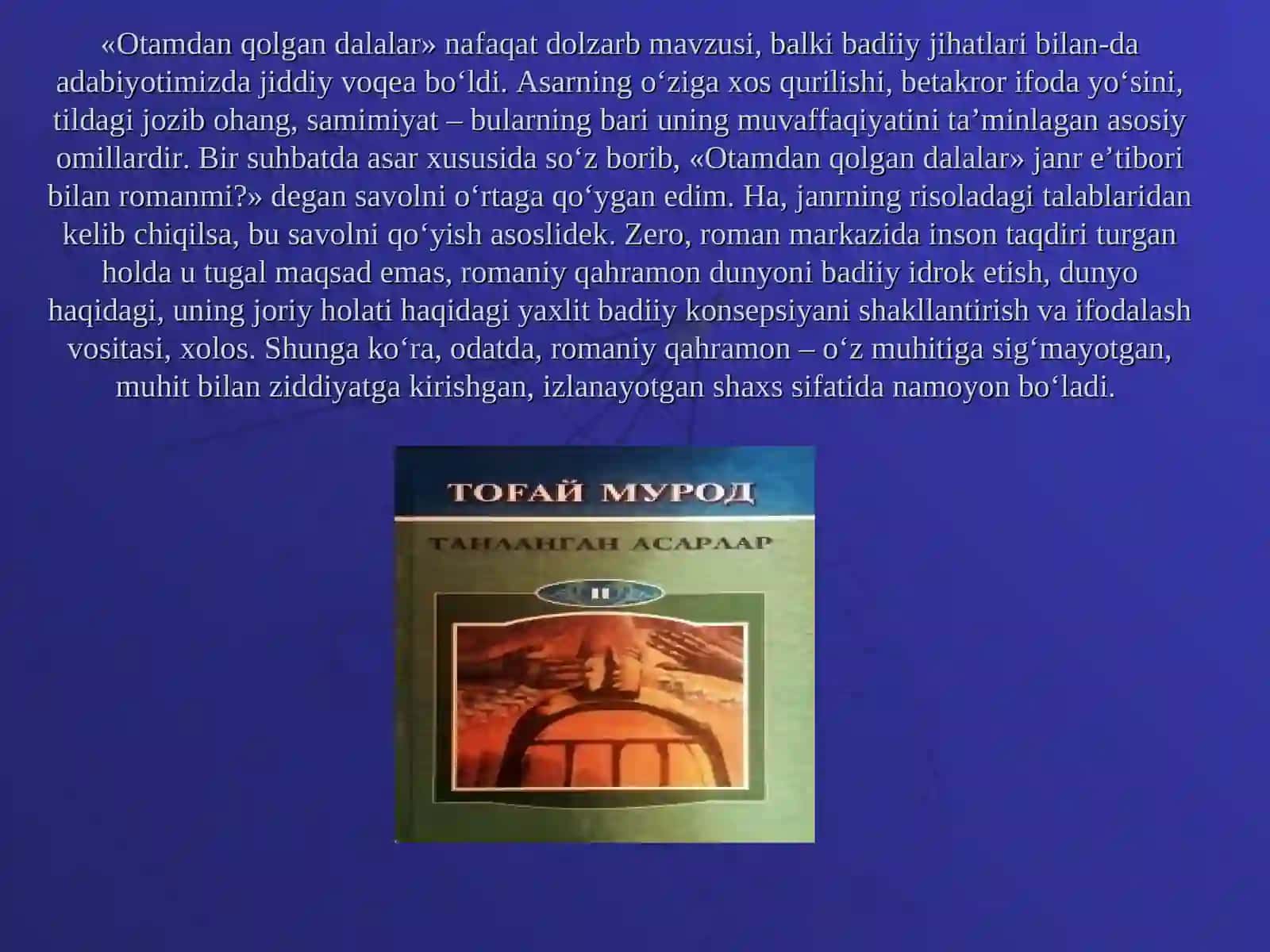 Tog’ay Murod ijodi bo’yicha slayd taqdimoti 4