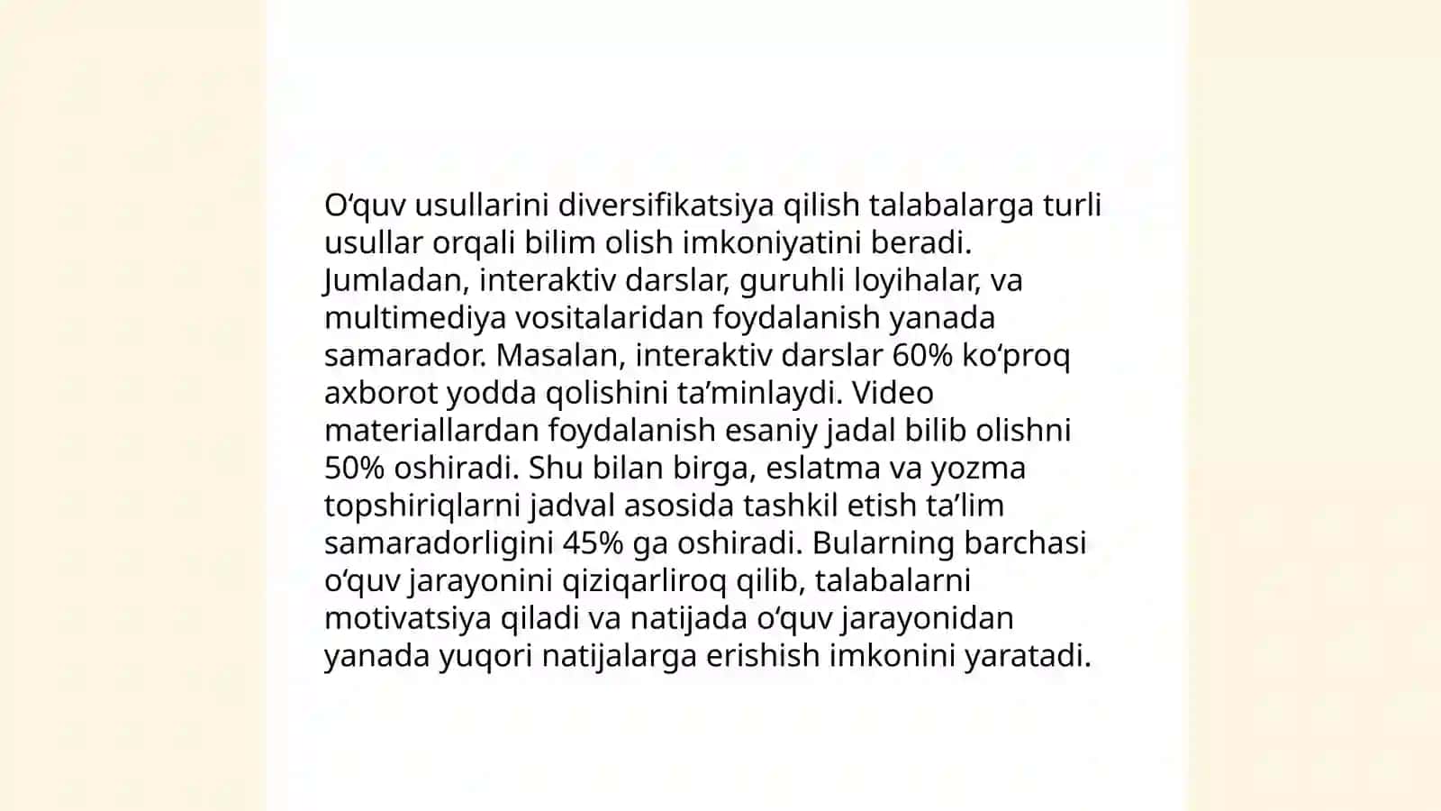 Sinf rahbarining oʻquv faoliyati samaradorligini oshirish yoʻllari 4