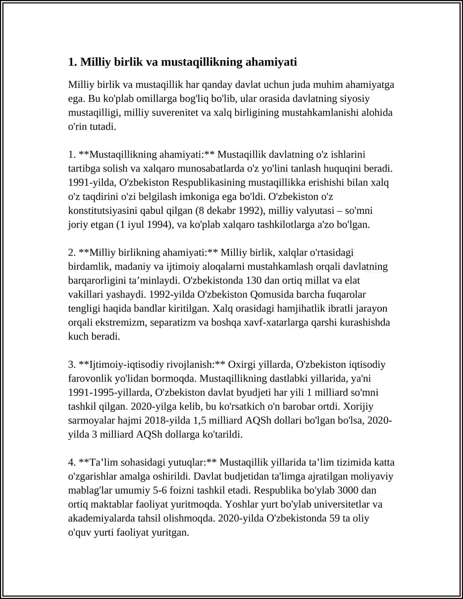 BIR BO‘LSAK YAGONA XALQMIZ BIRLASHSAK VATANMIZ 4