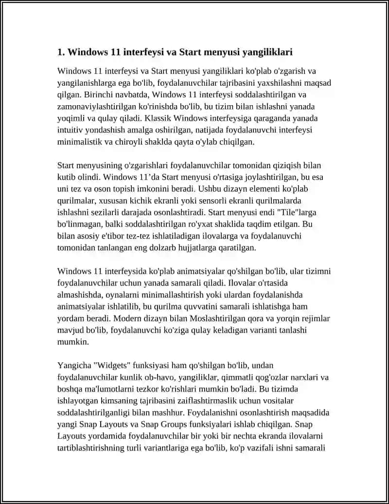 MS WINDOWS OPERATSION TIZIMLARI VA ULARDAGI YANGI IMKONIYATLARI VA QULAYLIKLARI 4