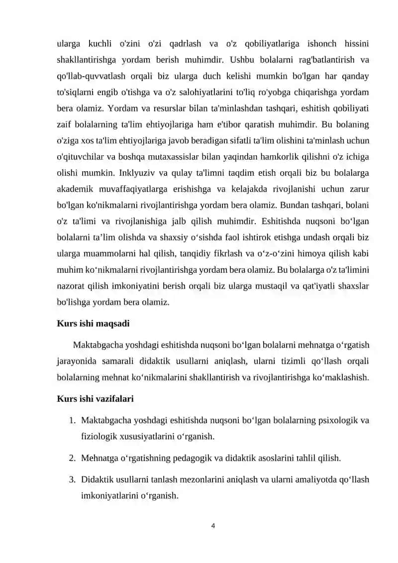 Maktabgacha yoshdagi eshitishda nuqsoni bo’ lgan bolalarni mehnatga o‘ rgatish tizimdagi dikdatik usullar 4