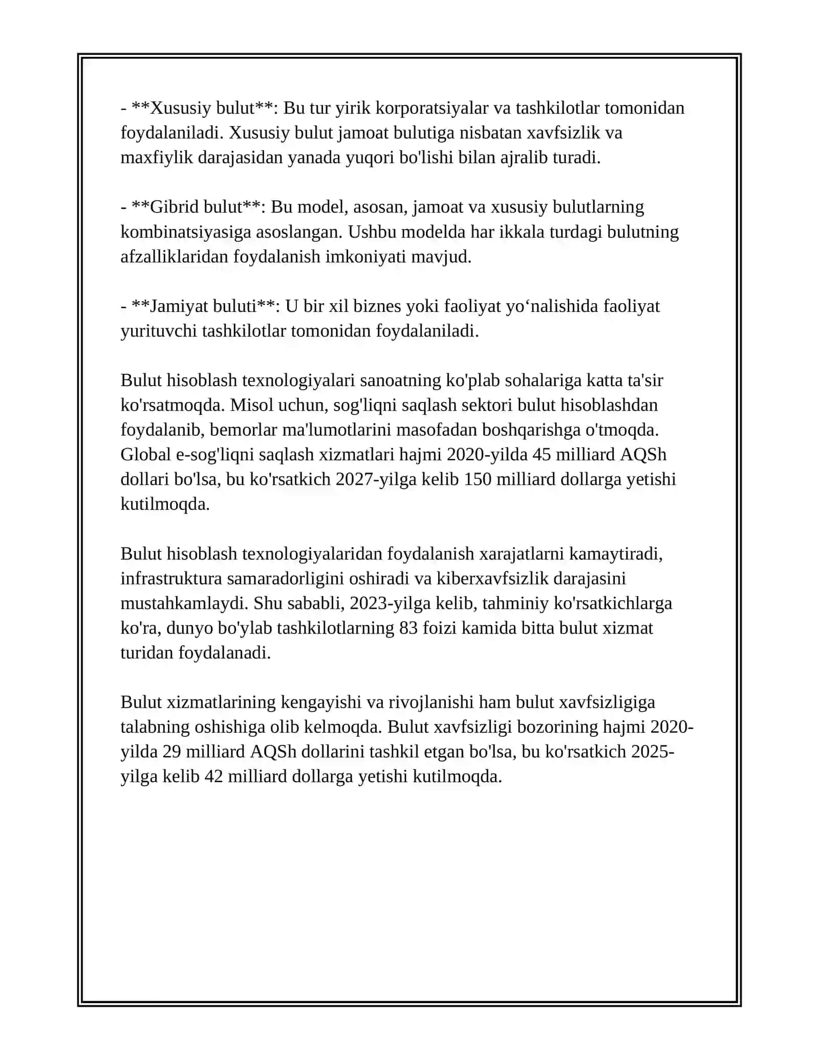 BULUTLI TEXNOLOGIYALAR 4