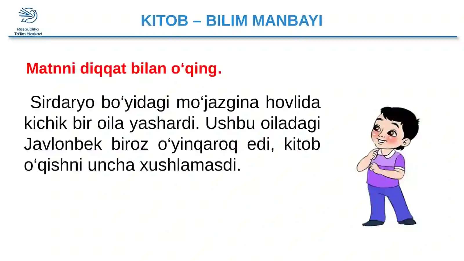 5-sinf Ona tili fanidan Matn va lug'at ustida ishlash dars taqdimoti 4