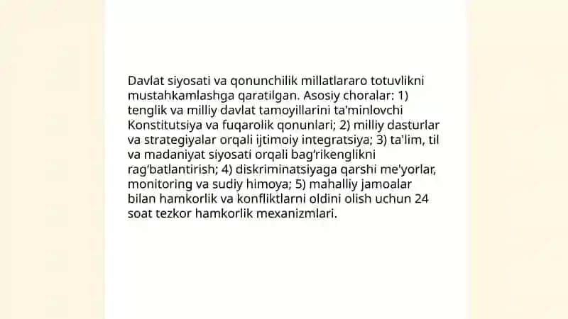 Millatlararo totuvlik-yurt farovonligi garovi 4