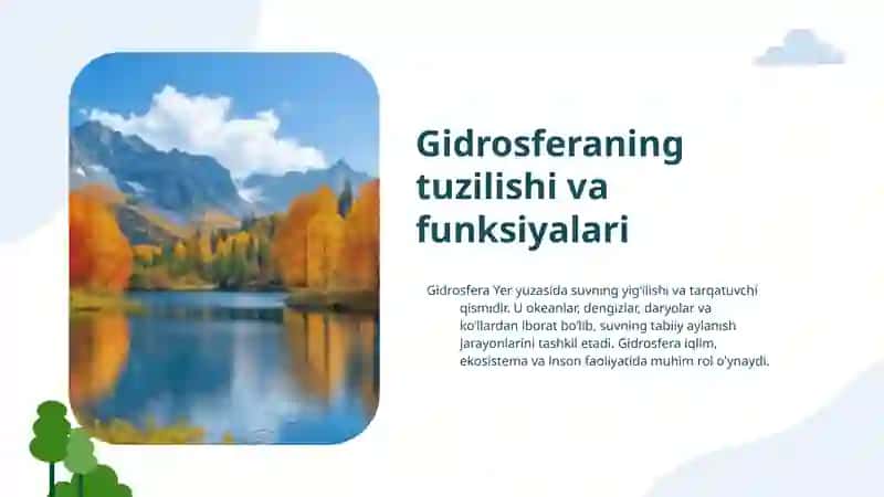 Yerning geografik qobig'i Gidrosfera 4