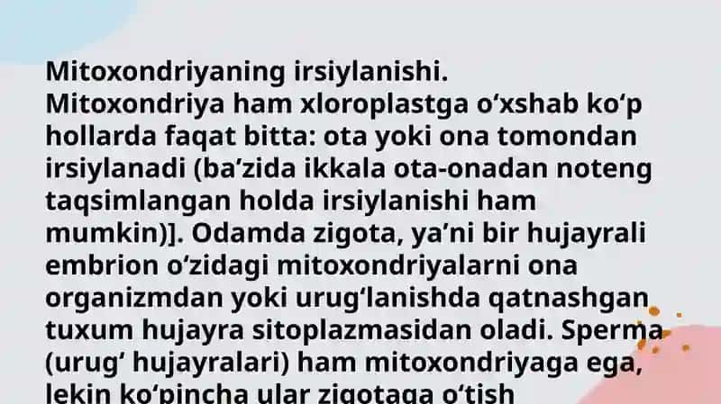 Mitoxondrial kasalliklar 4