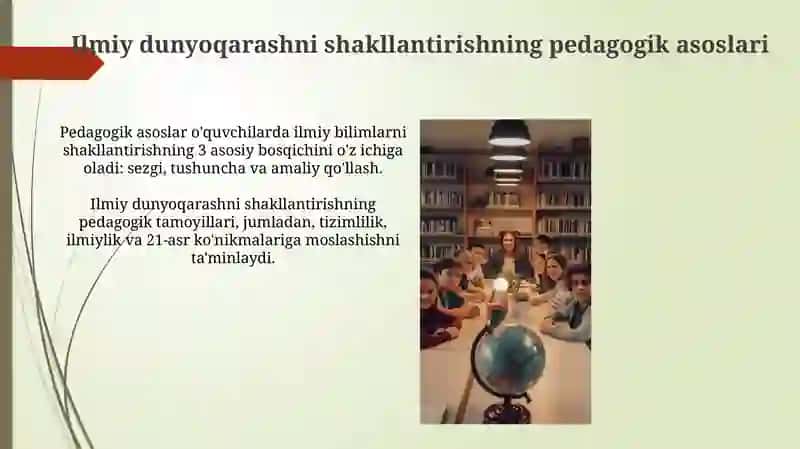 Ilmiy dunyoqarash va intellektual tarbiya 4