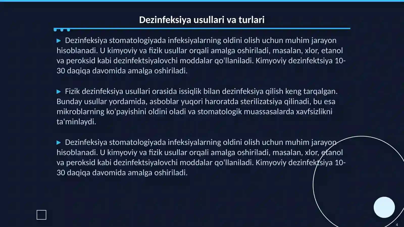 Stomatologiyada sterilizatsiya va dezinfeksiya 4