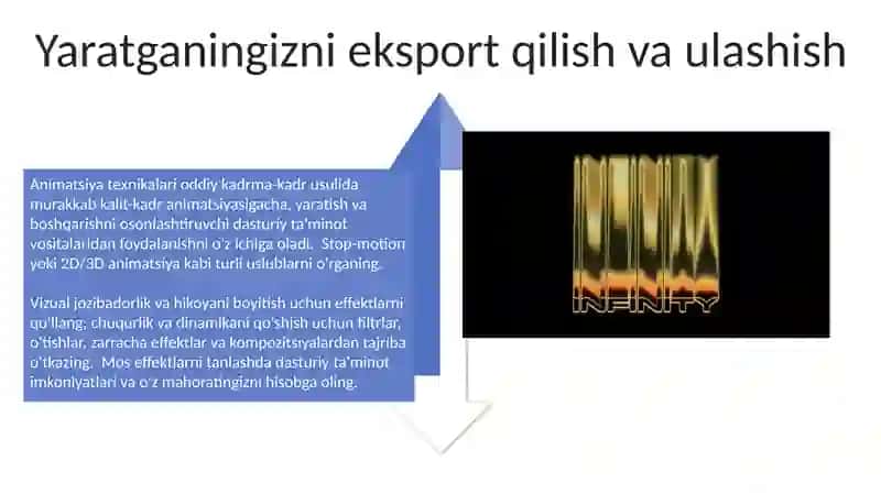 Animatsiya va effekt qoʻshish 4