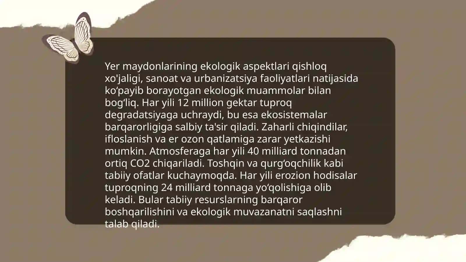 Yer maydonchalarini tashkil qilish va ularning turlari 4