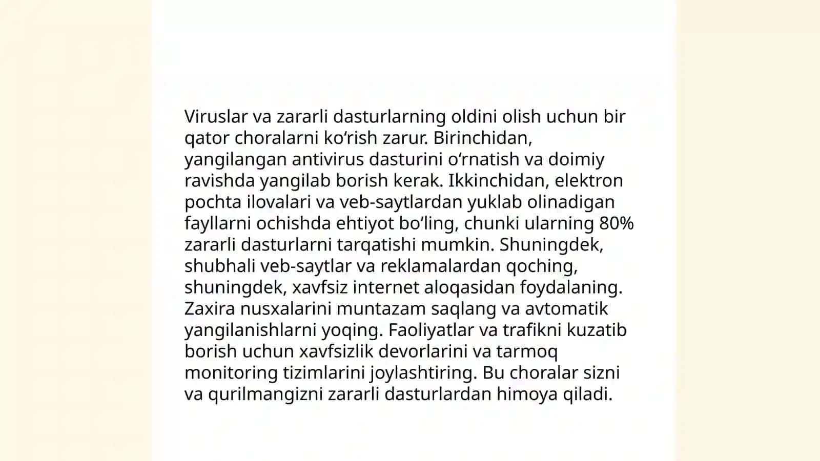 Kompyuterda sodir bo'ladigan nosozliklar va ularning oldini olish 4
