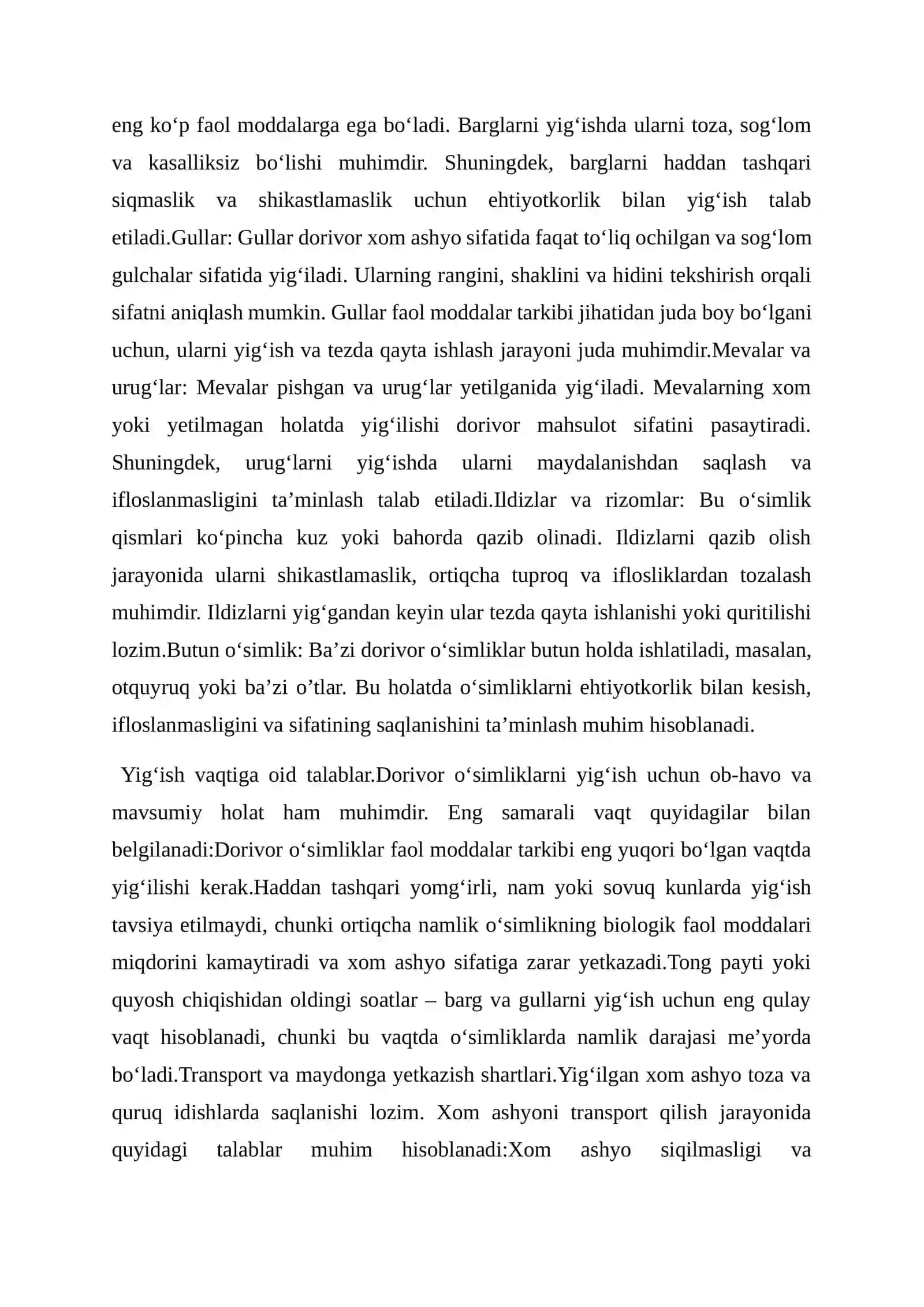 Dorivor xom ashyo zararkunandalari xamda ularga qarshi kurash chora-tadbirlari 4